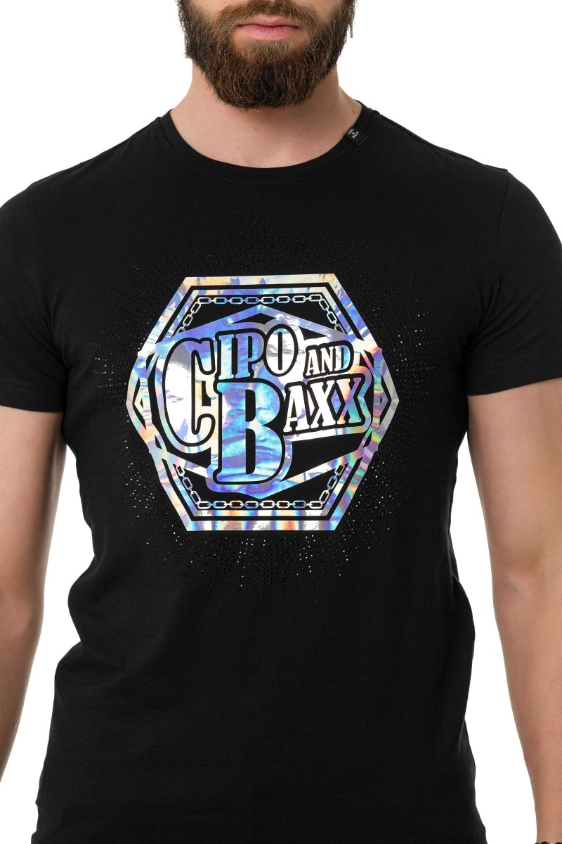 CT720 Stone Foil Print T-Shirt