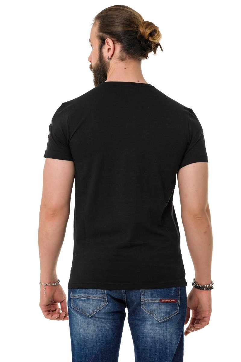 CT728 Stone Vintage Print T-Shirt