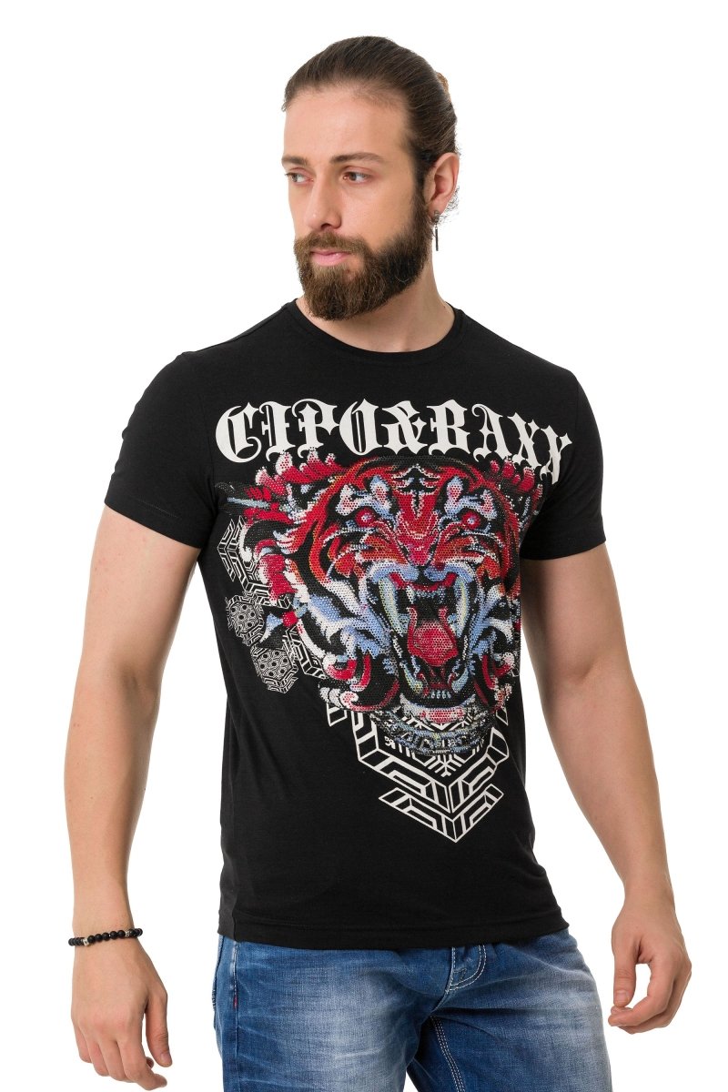 CT729 Stone Tiger Pattern T-Shirt