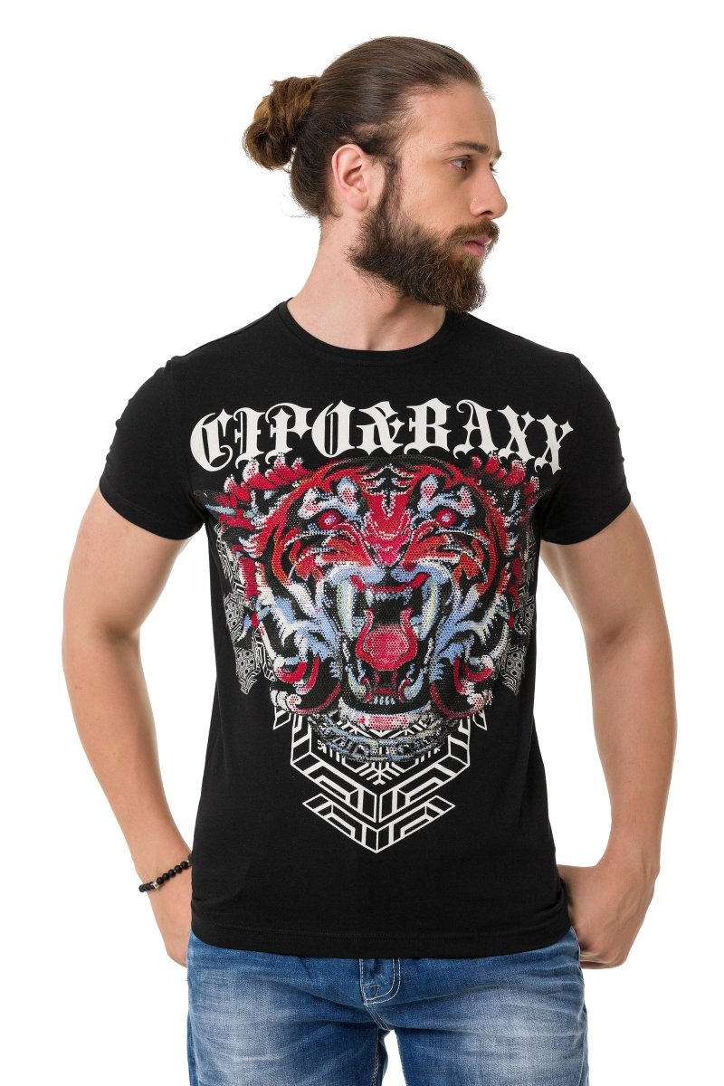 CT729 Stone Tiger Pattern T-Shirt