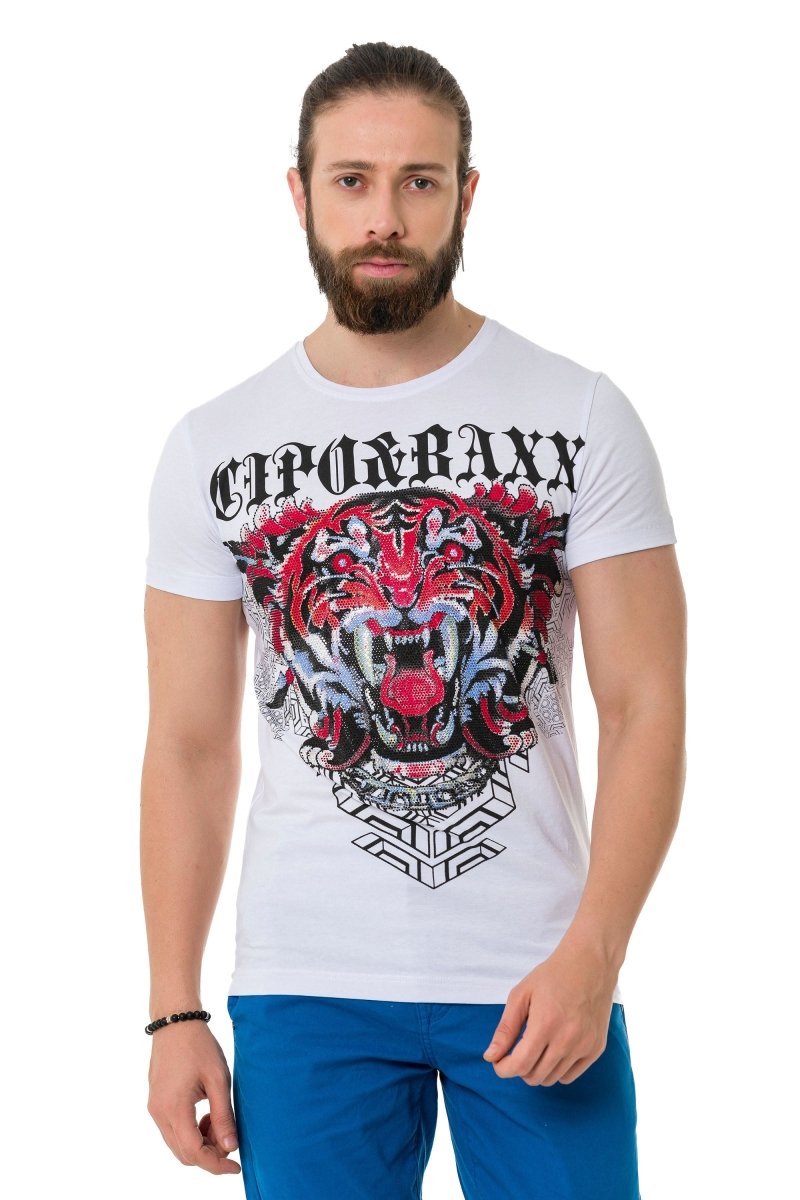 CT729 Stone Tiger Pattern T-Shirt