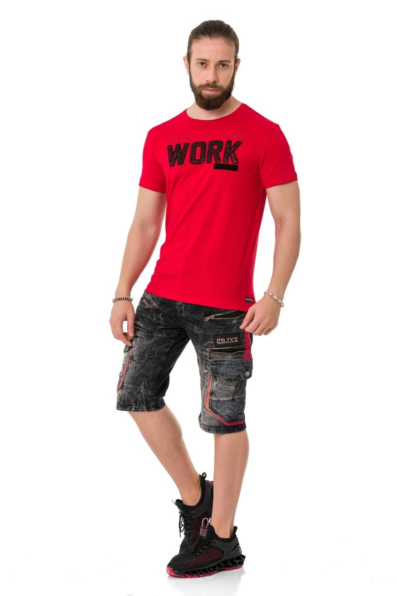 CT734 Padded Embossed T-Shirt
