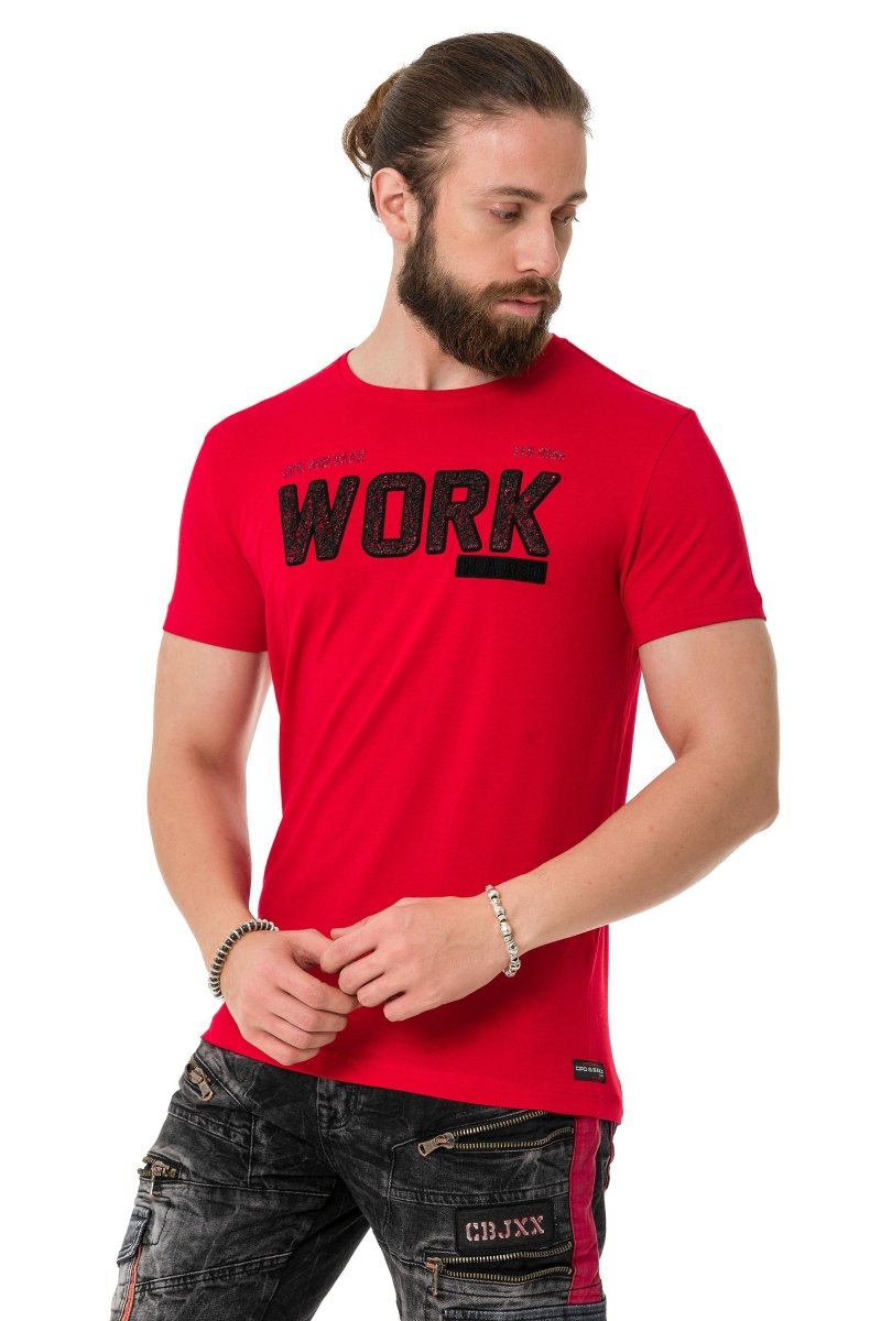 CT734 Padded Embossed T-Shirt