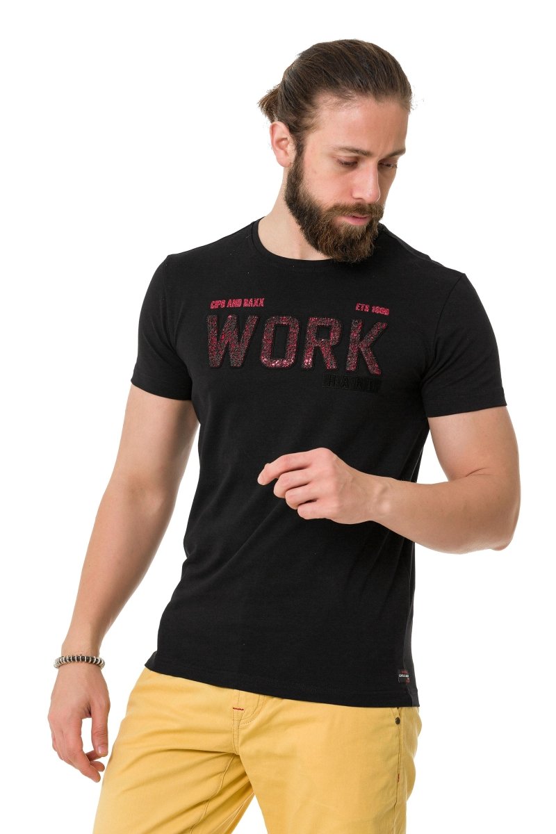 CT734 Padded Embossed T-Shirt