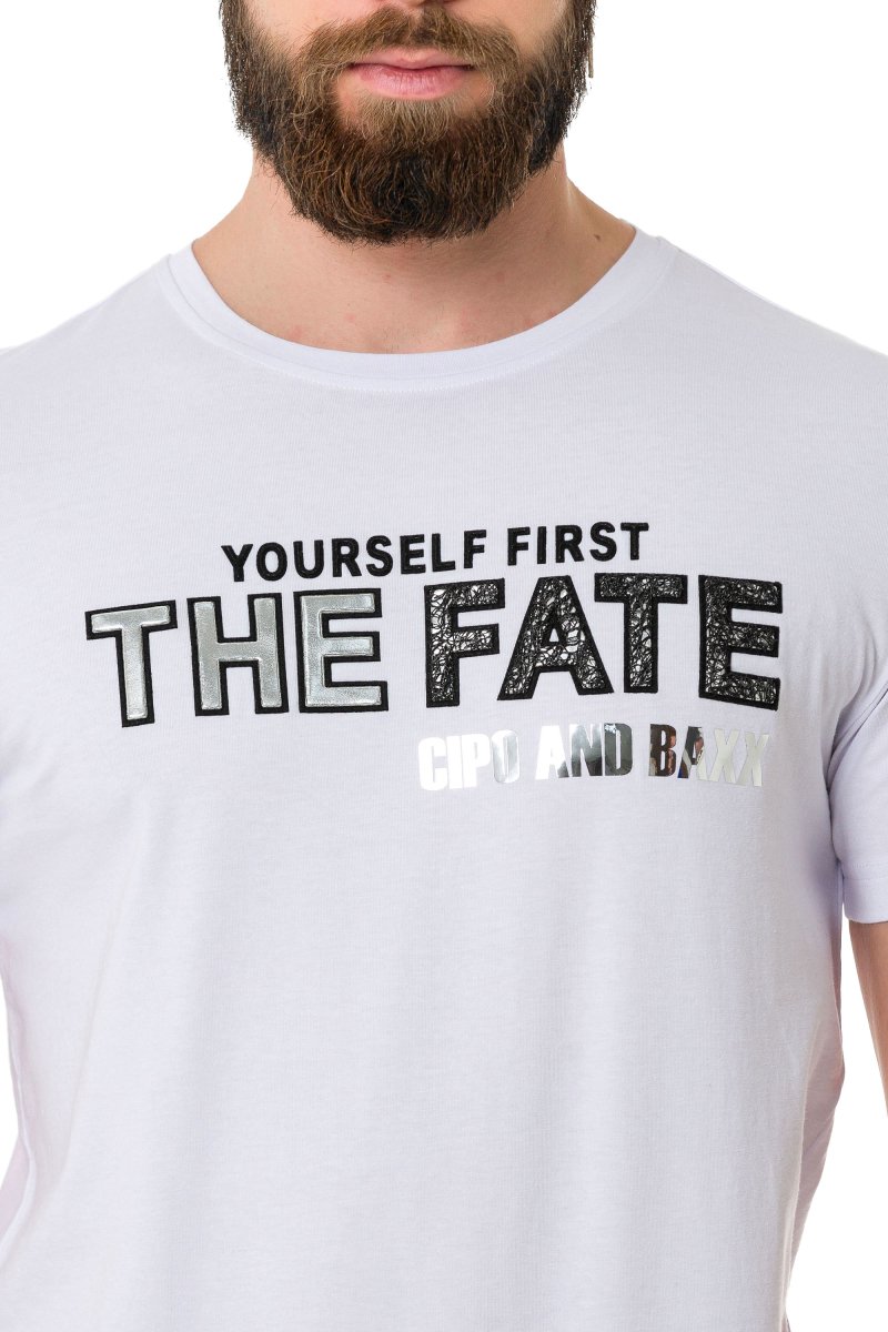 CT735 Glossy Embossed T-Shirt