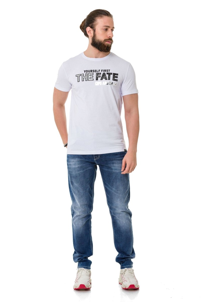 CT735 Glossy Embossed T-Shirt