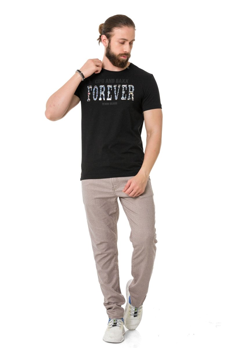 CT736 Glossy Embossed T-Shirt