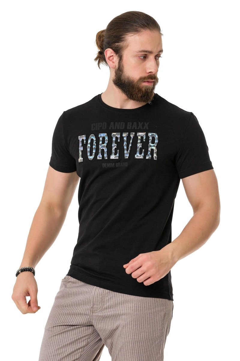 CT736 Glossy Embossed T-Shirt