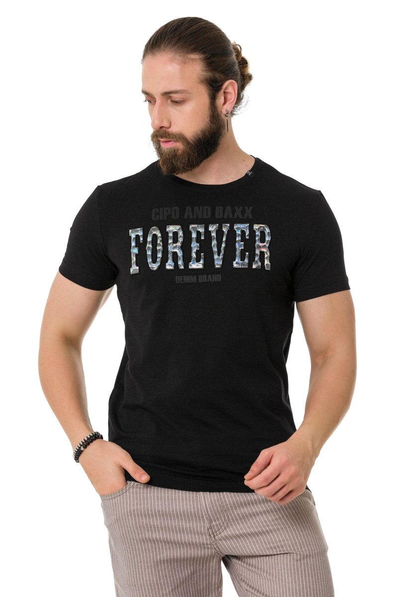 CT736 Glossy Embossed T-Shirt