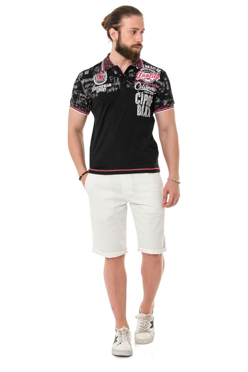 CT738 Patterned Polo T-Shirt