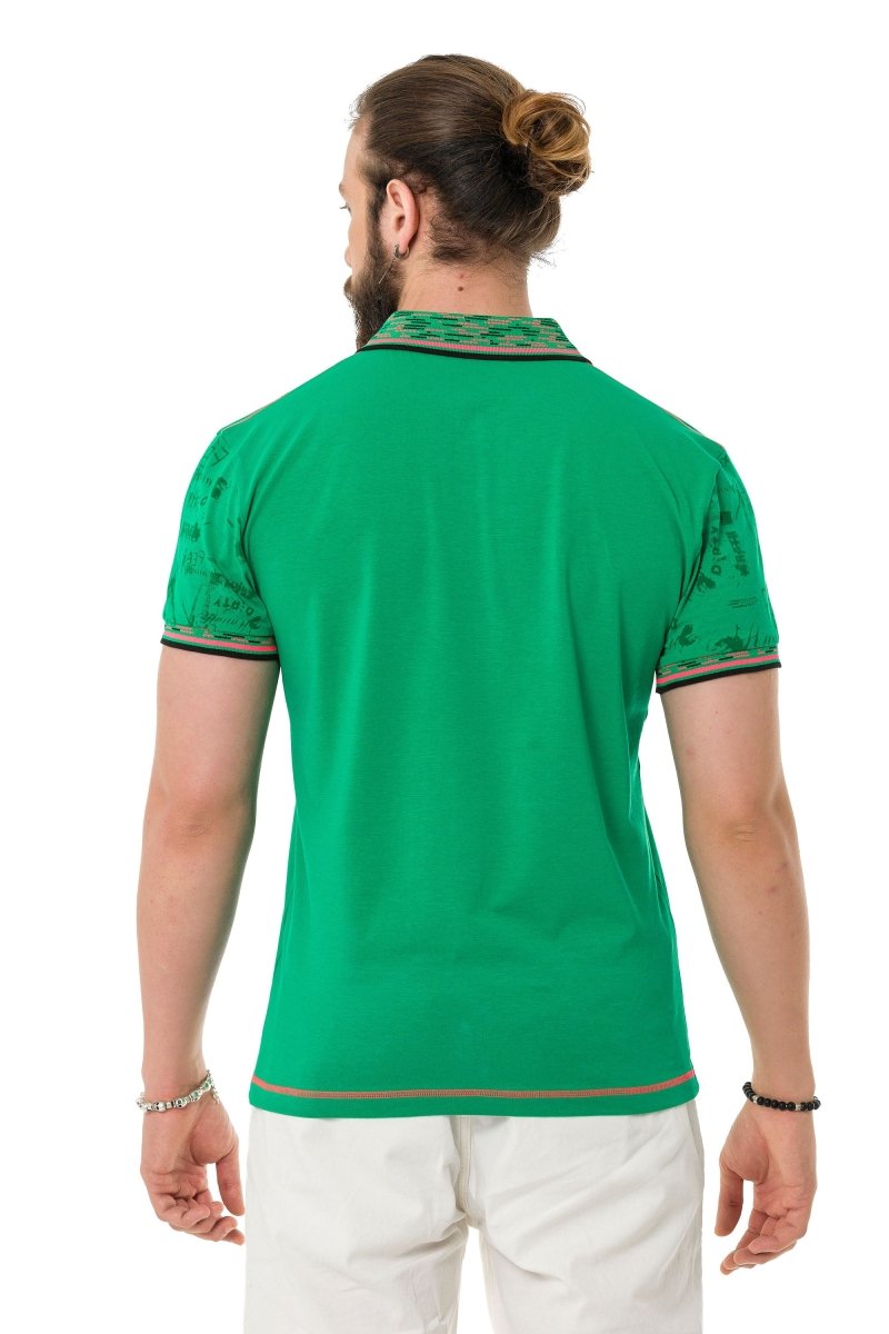CT738 Patterned Polo T-Shirt