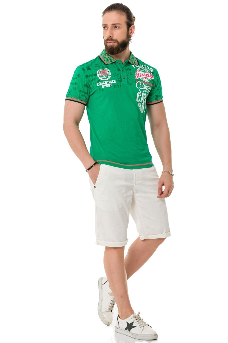 CT738 Patterned Polo T-Shirt