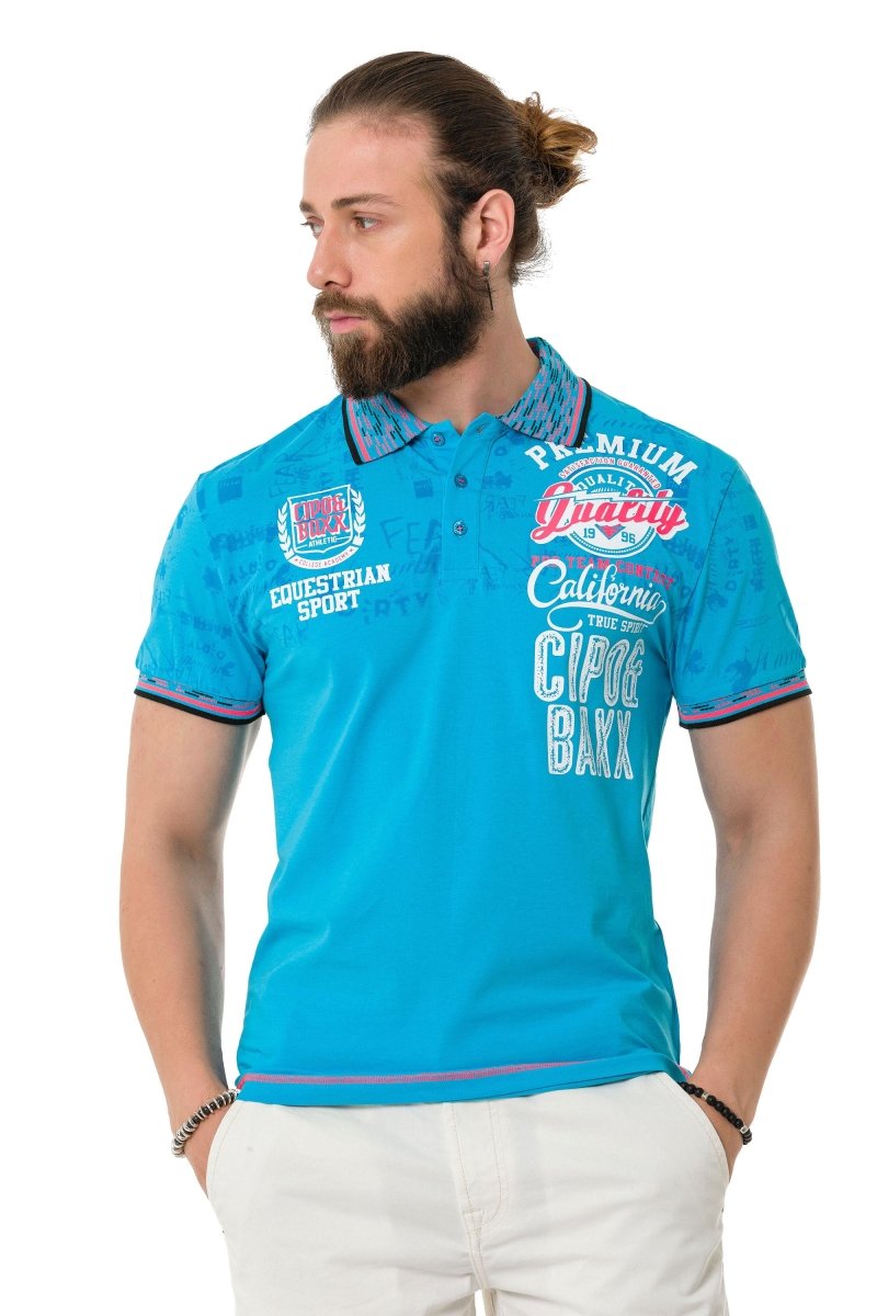 CT738 Patterned Polo T-Shirt
