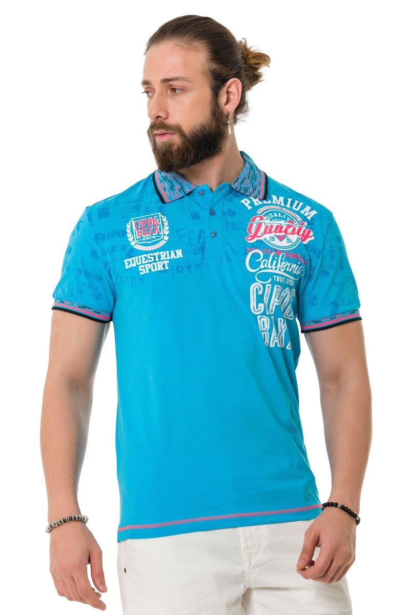 CT738 Patterned Polo T-Shirt