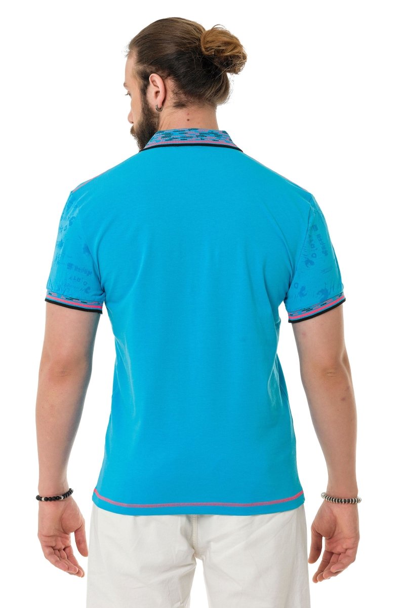 CT738 Patterned Polo T-Shirt