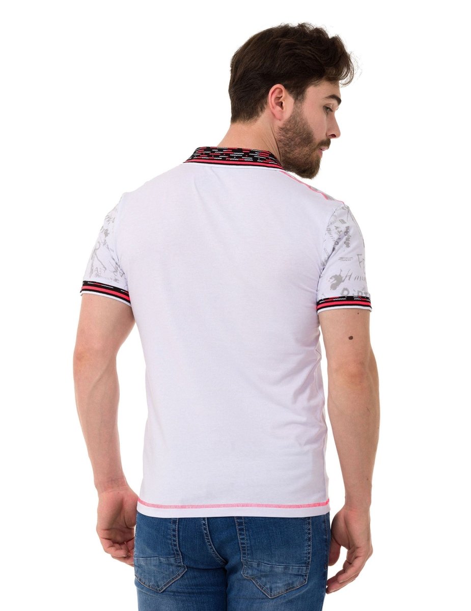 CT738 Patterned Polo T-Shirt