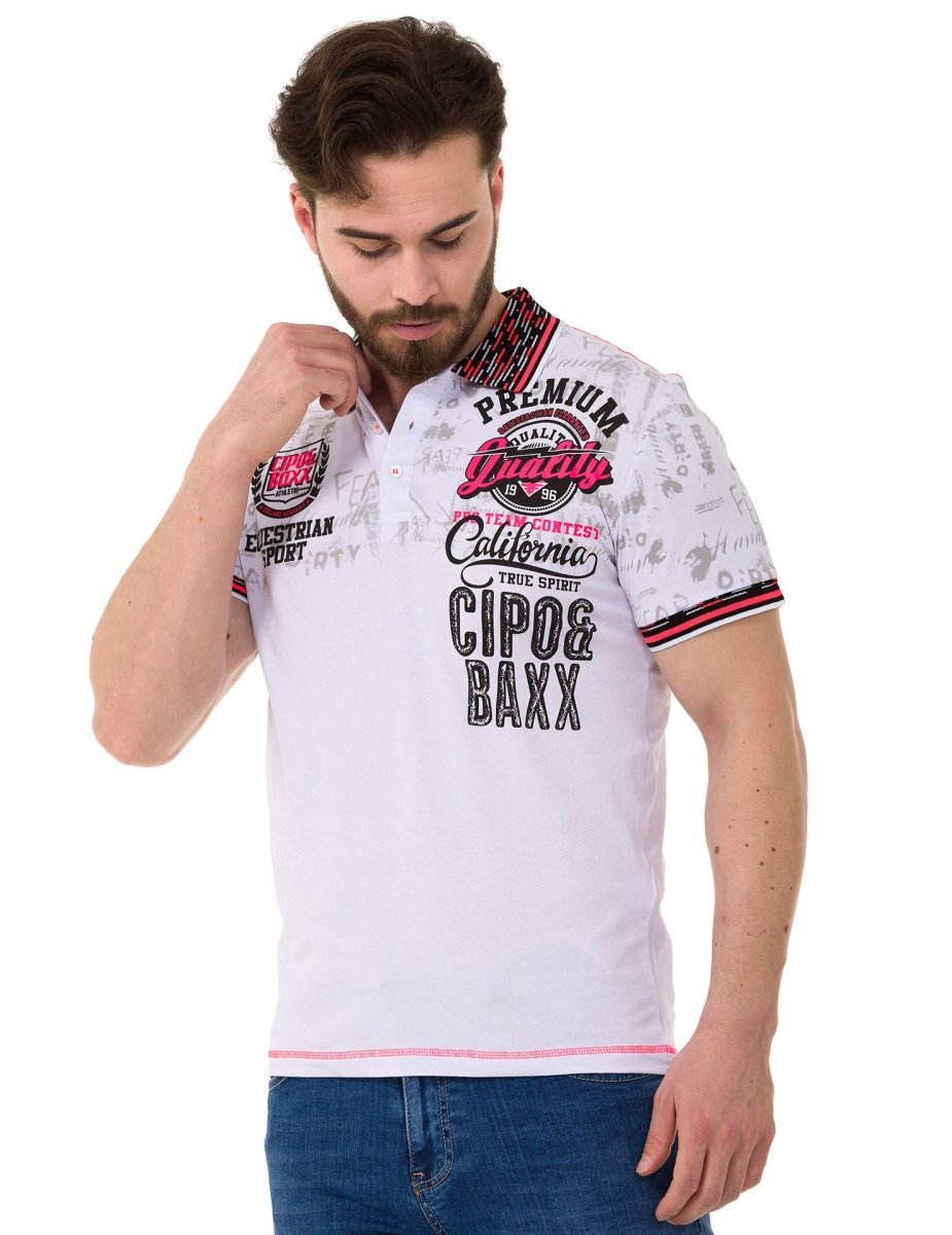 CT738 Patterned Polo T-Shirt