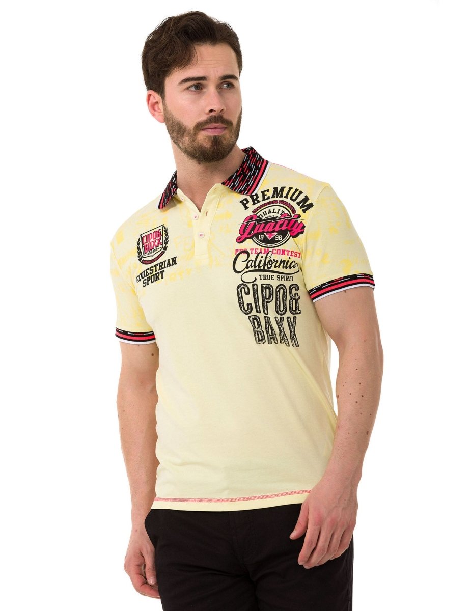 CT738 Patterned Polo T-Shirt