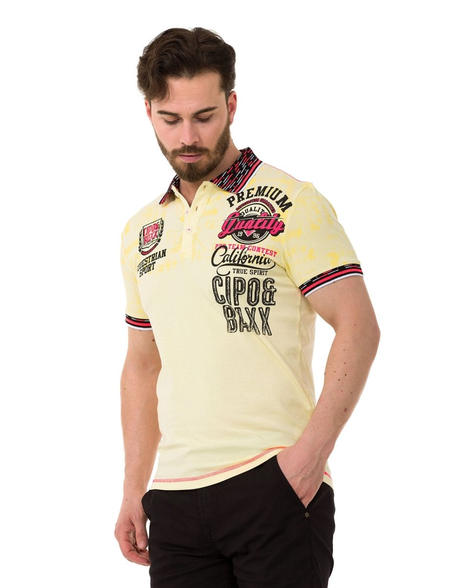 CT738 Patterned Polo T-Shirt