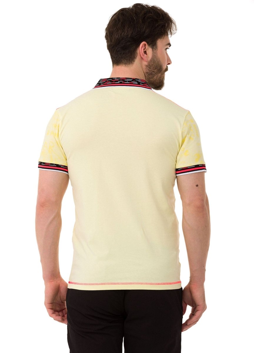 CT738 Patterned Polo T-Shirt