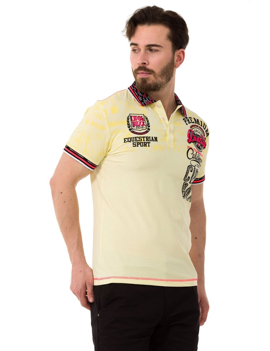 CT738 Patterned Polo T-Shirt