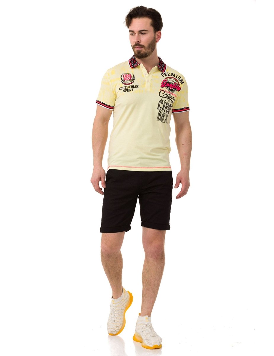 CT738 Patterned Polo T-Shirt