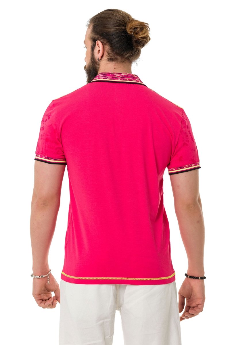 CT738 Patterned Polo T-Shirt