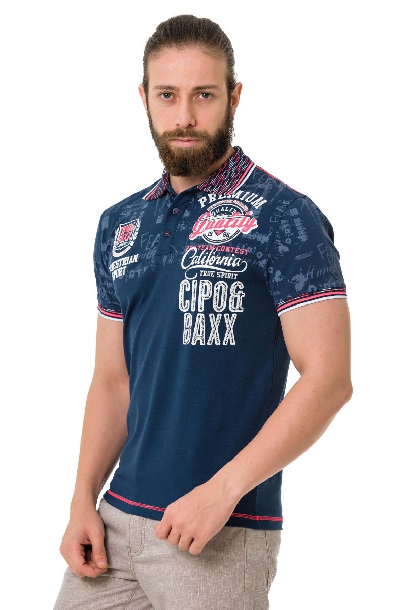 CT738 Patterned Polo T-Shirt