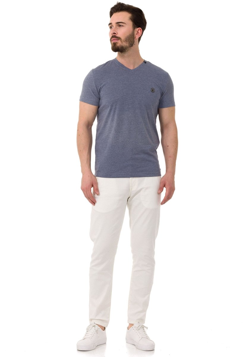 CT773 Men's Basic V-Neck T-Shirt – Sleek Minimalism Edition