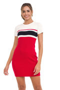 WP257 Striped Knit Mini Dress