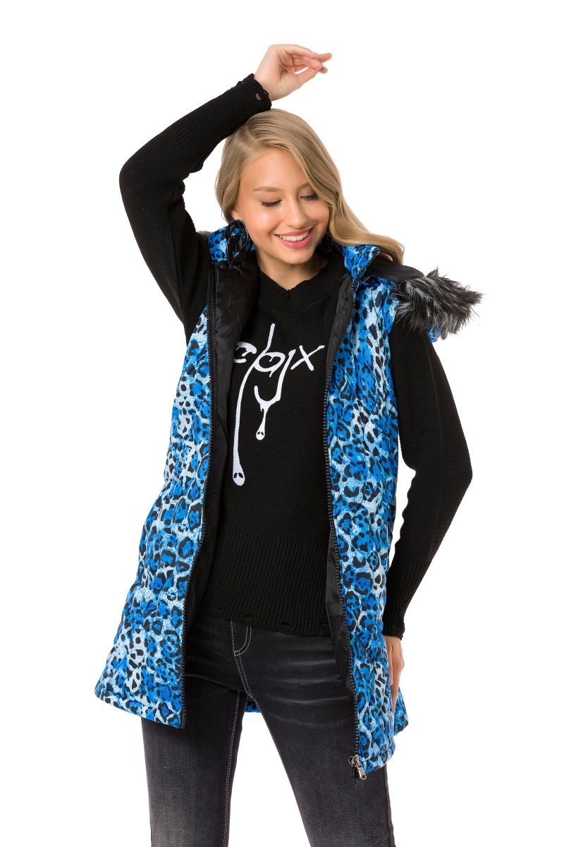 WW120 Women's Long Puffer Vest
