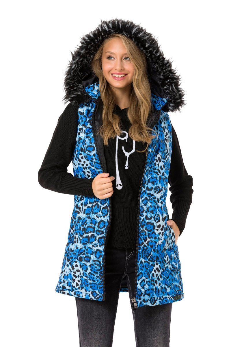 WW120 Women's Long Puffer Vest