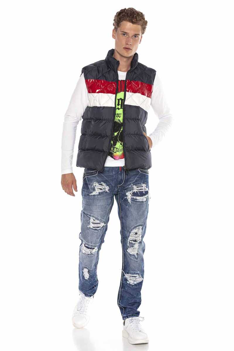 CW111 Stand Collar Puffer Vest