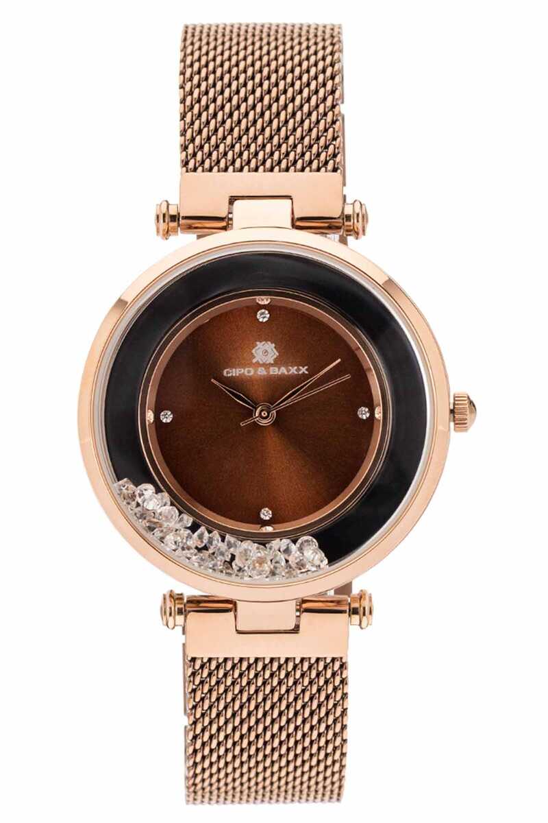 WZ104 Stone Mesh Weave Steel Band Women's Watch