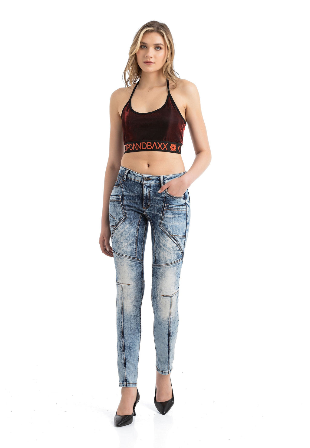 WB103 Women's Stylish Crop Bustier Top