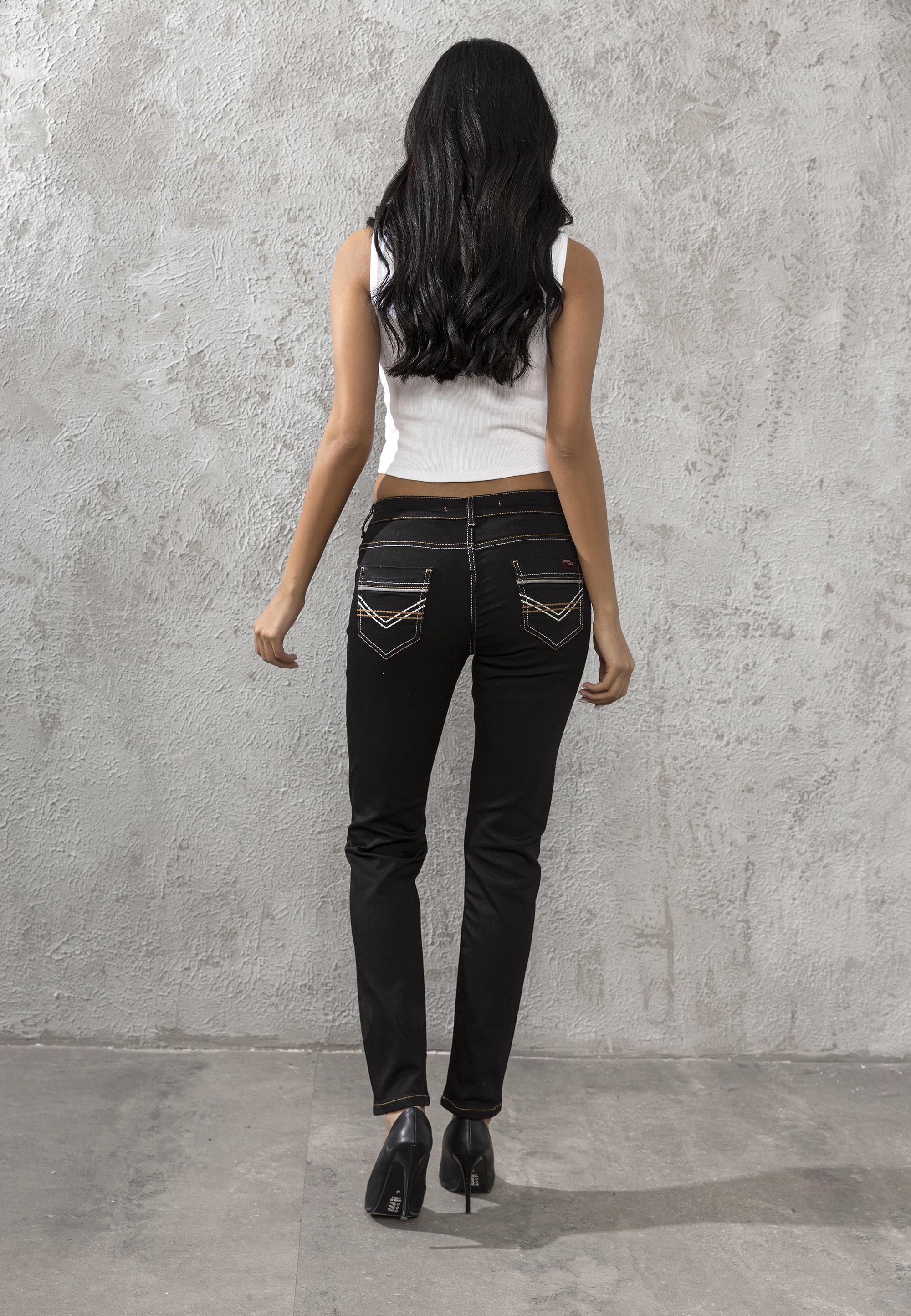 WD256 Elegant Style Slim Fit Women's Jeans
