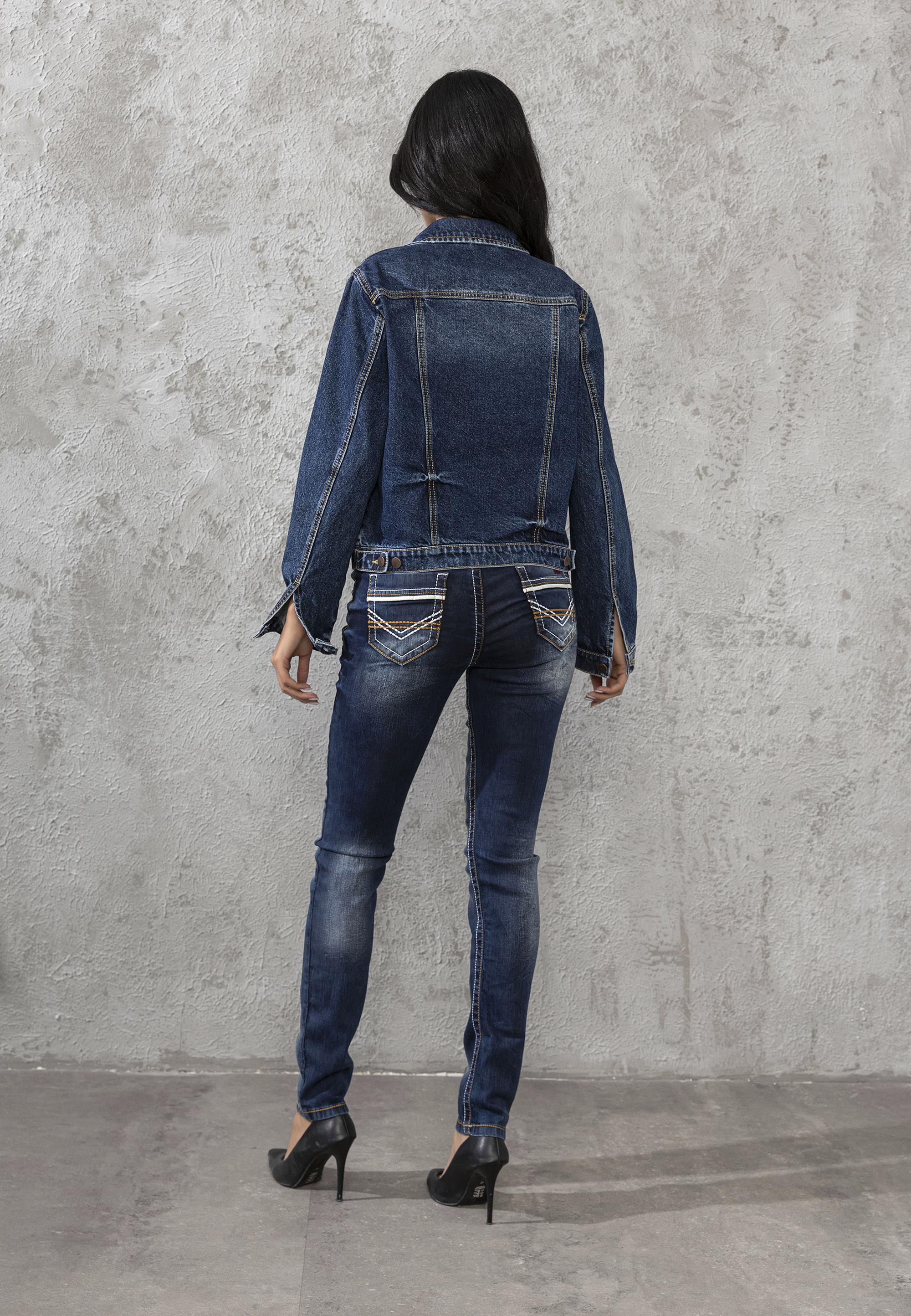 WD256 Elegant Style Slim Fit Women's Jeans