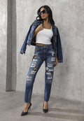 WD298 Boyfriend Fun Embellished Women's Jeans