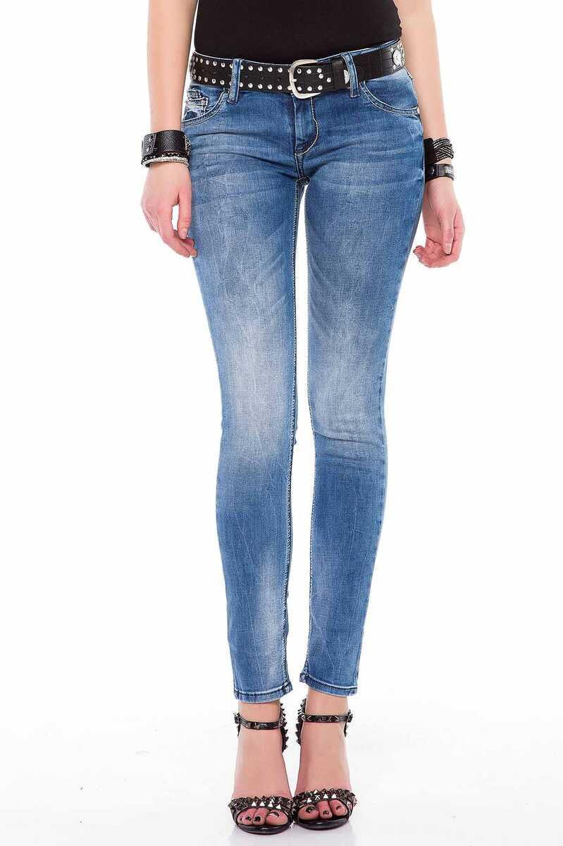 WD344 Women's Slim Fit Basic Jeans