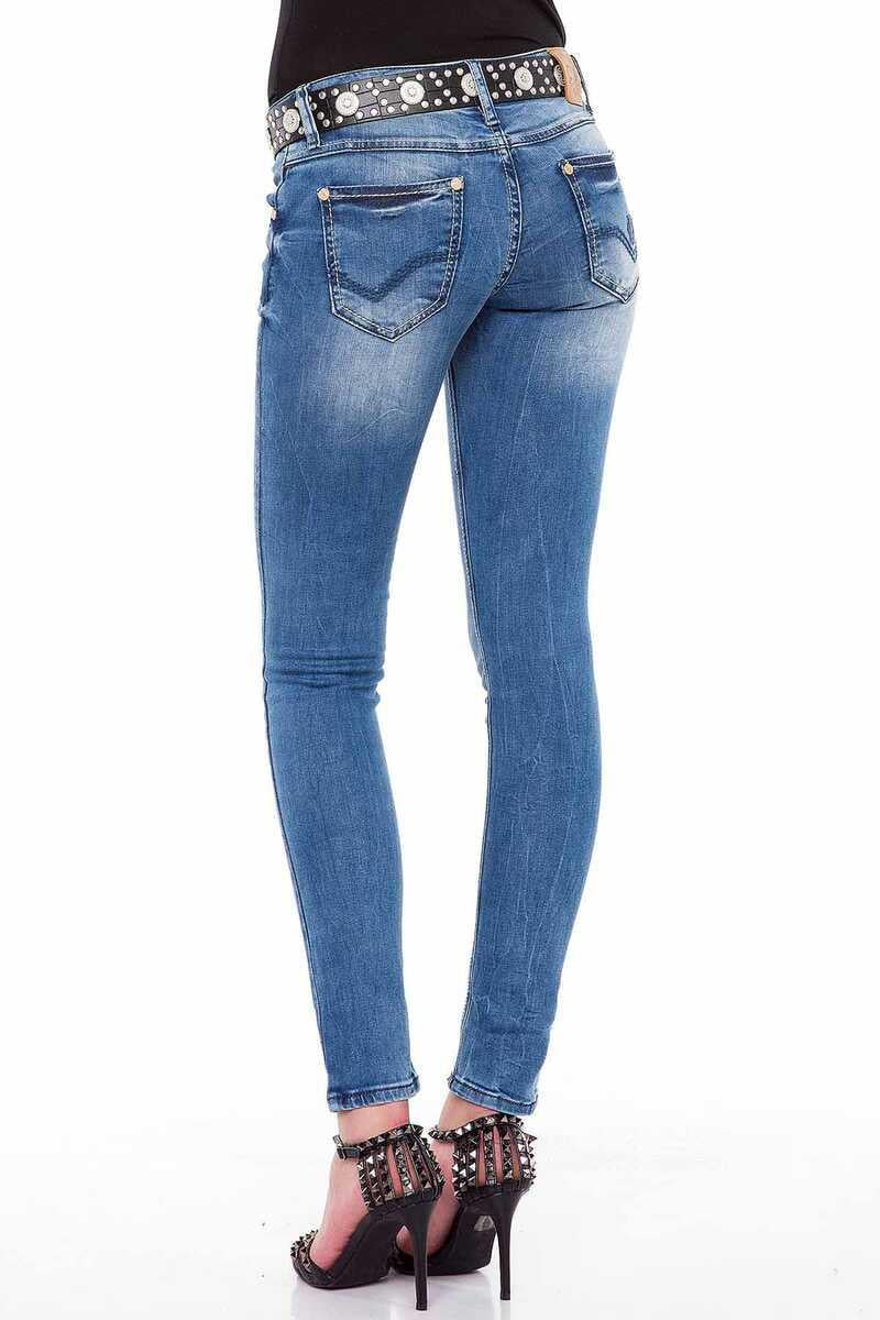 WD344 Women's Slim Fit Basic Jeans