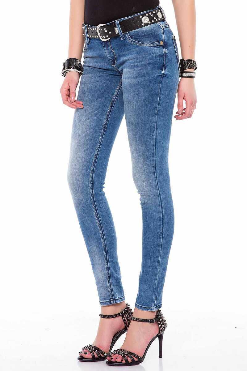 WD344 Women's Slim Fit Basic Jeans