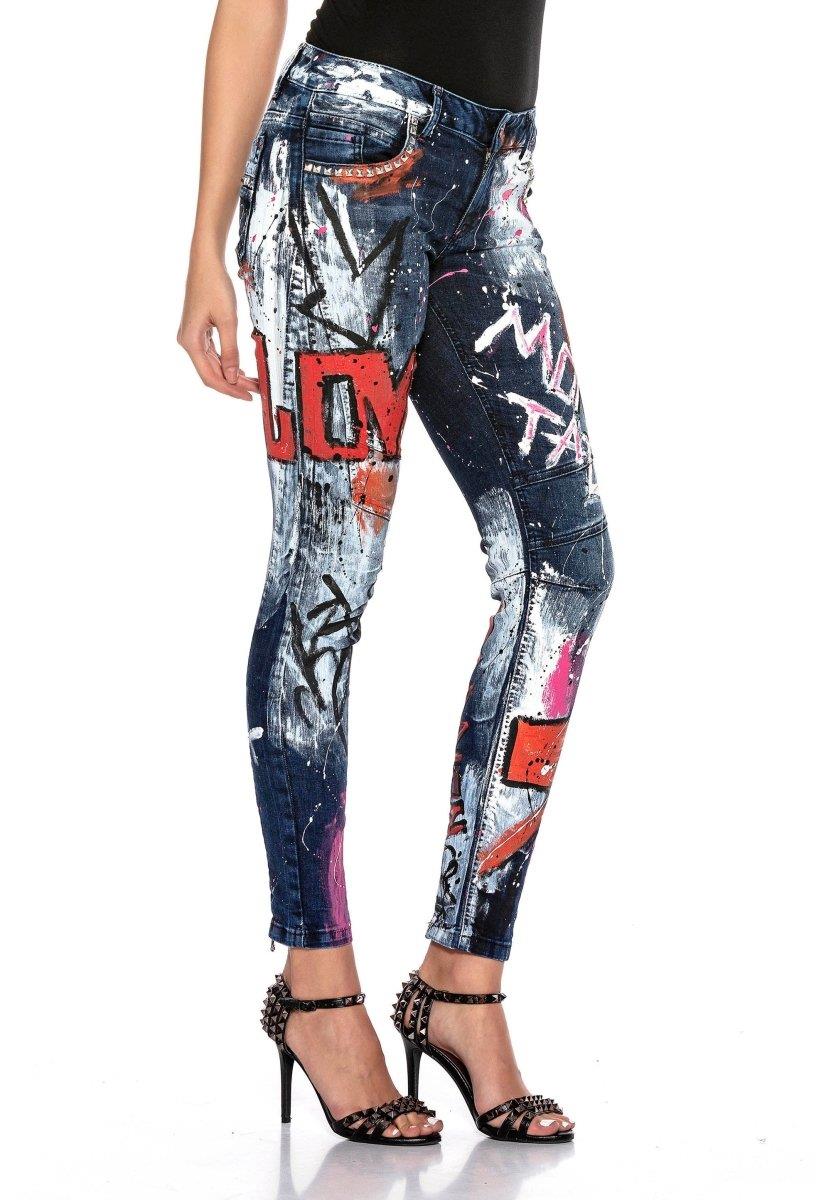 WD399 Biker Style Jeans
