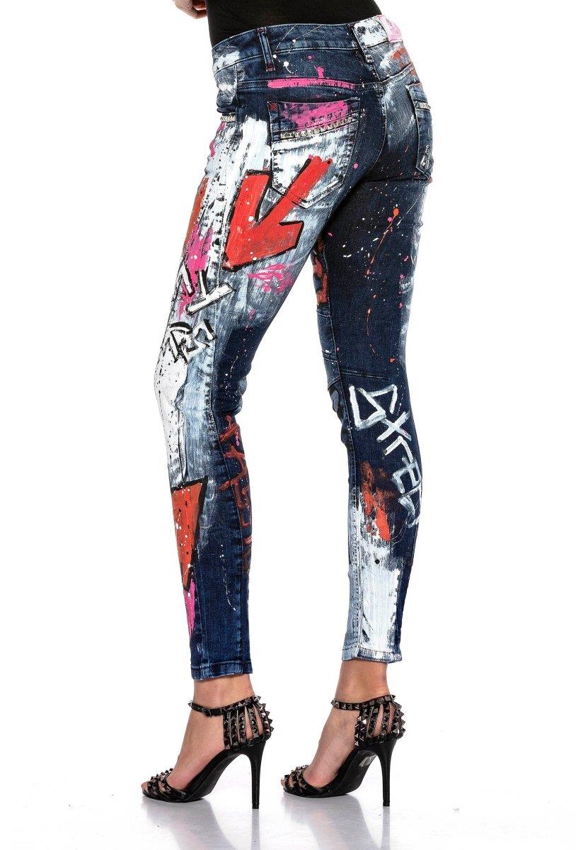 WD399 Biker Style Jeans