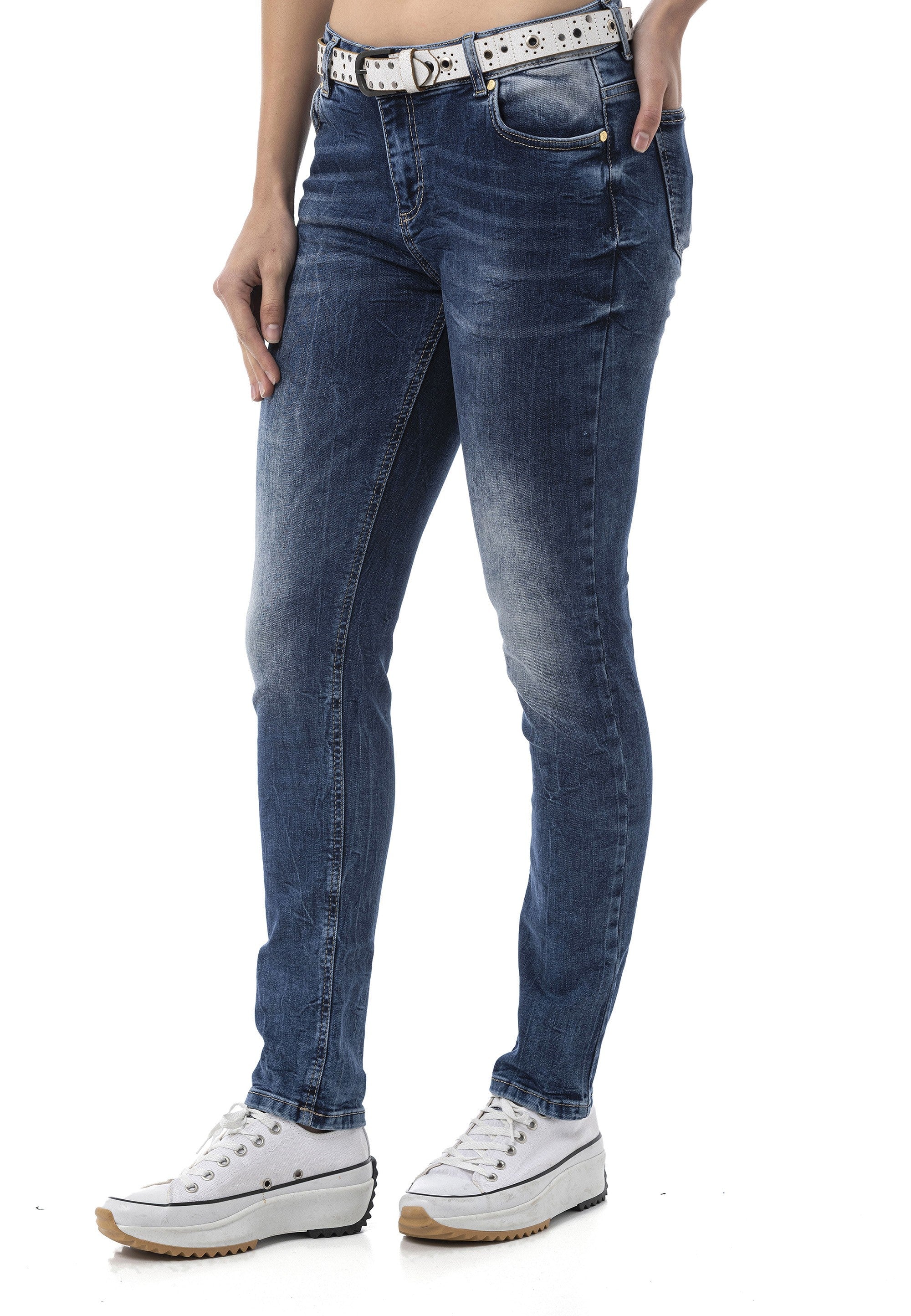 WD461 Blue Basic Women's Jeans