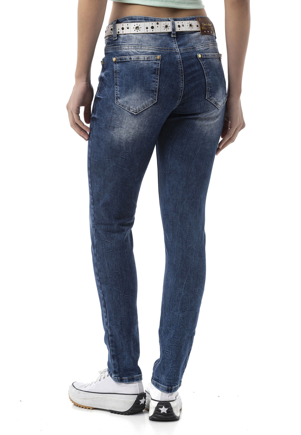 WD461 Blue Basic Women's Jeans