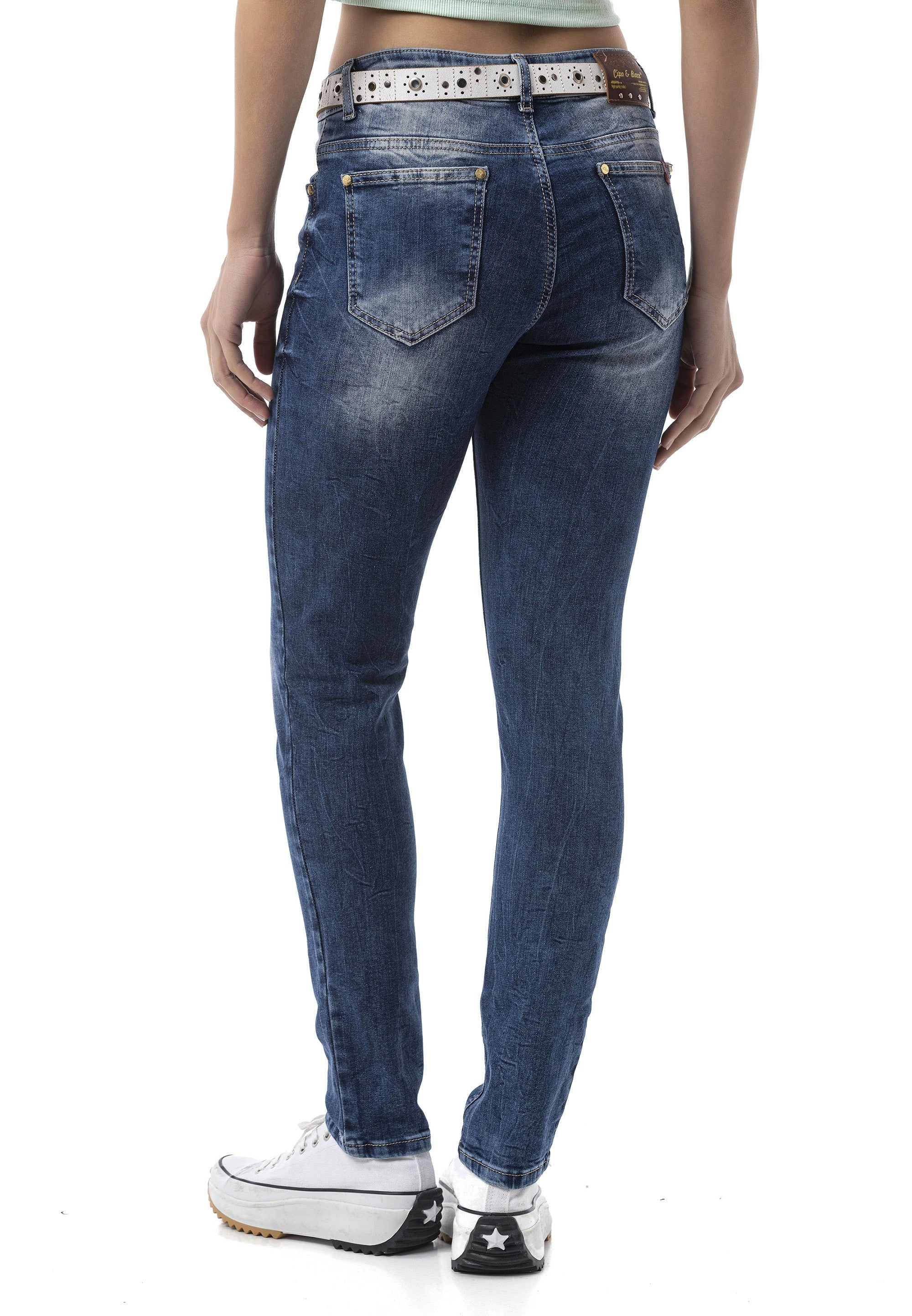 WD461 Blue Basic Women's Jeans