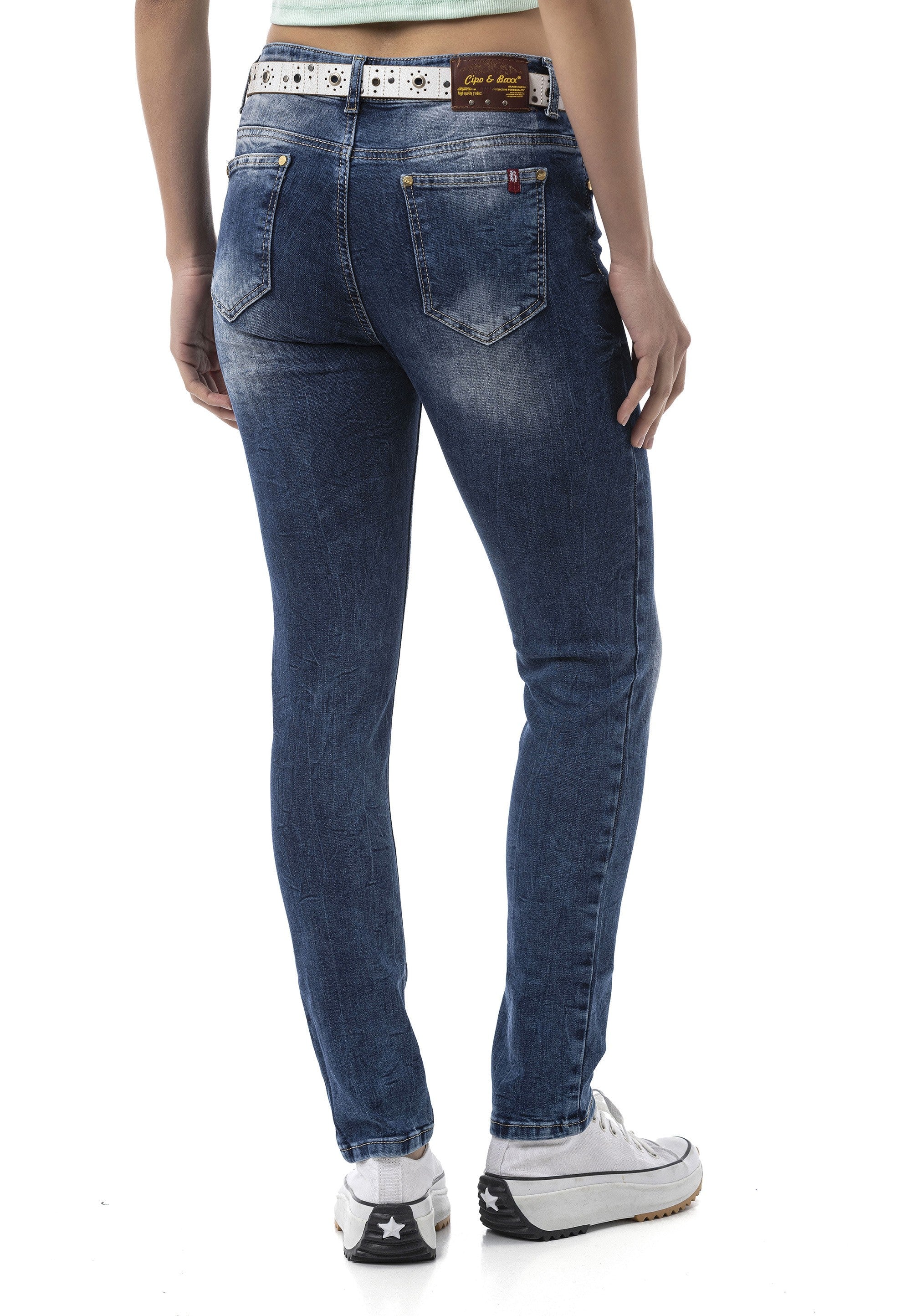 WD461 Blue Basic Women's Jeans