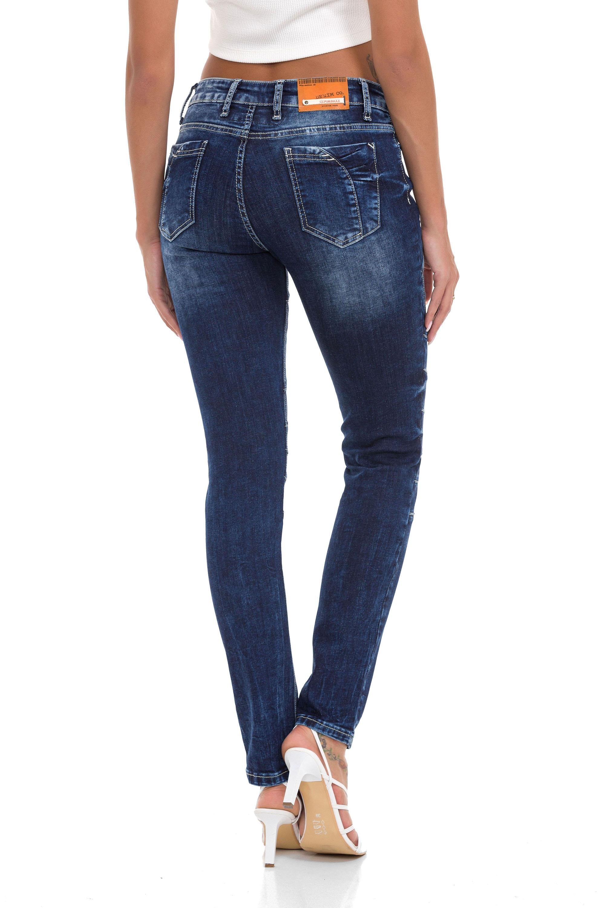 WD501 Cool Zip Detail Women's Jeans