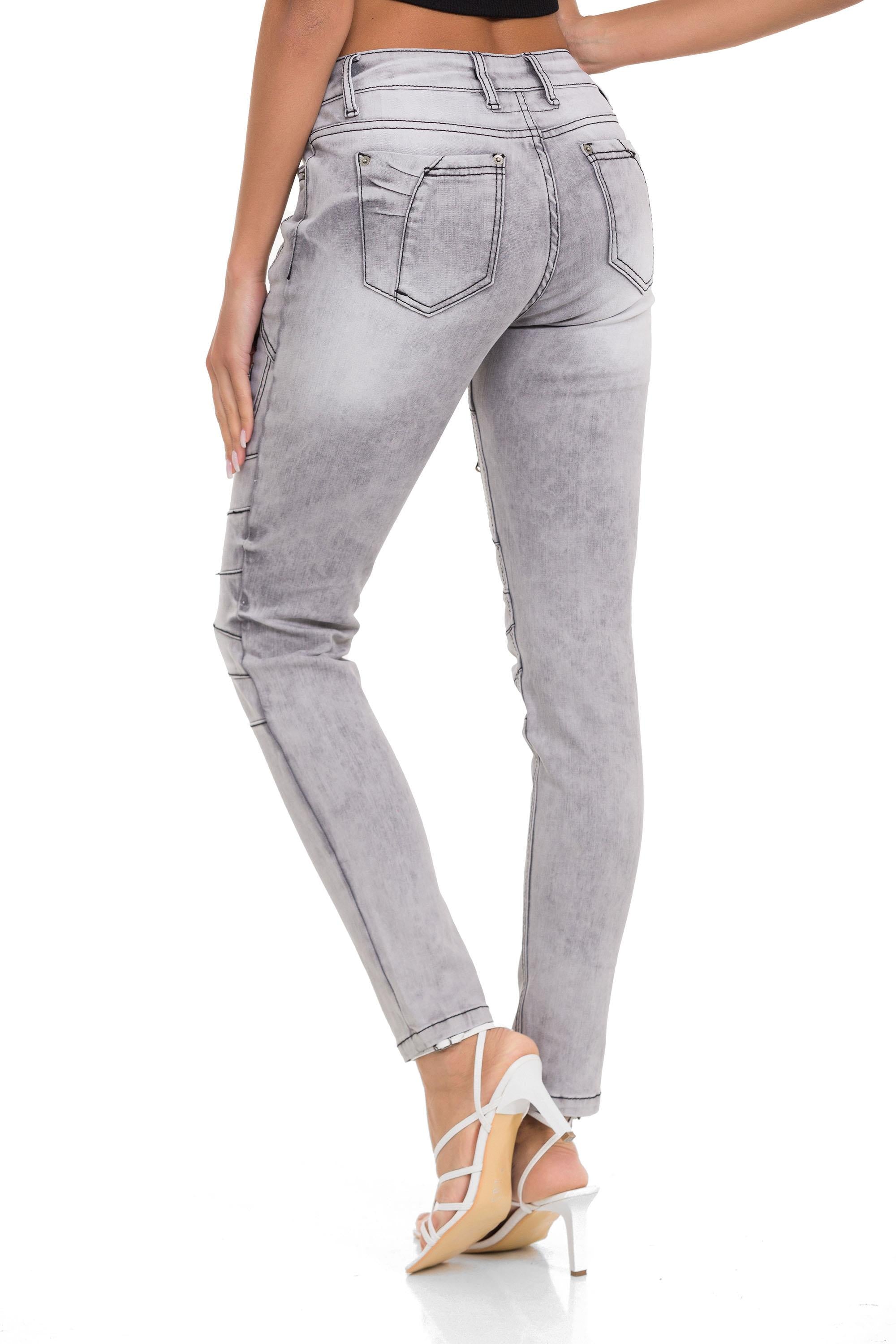 WD501 Cool Zip Detail Women's Jeans