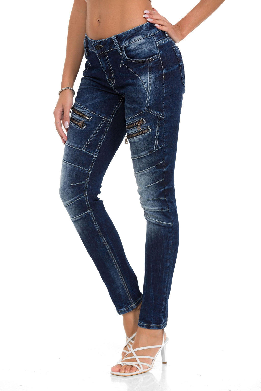 WD501 Cool Zip Detail Women's Jeans
